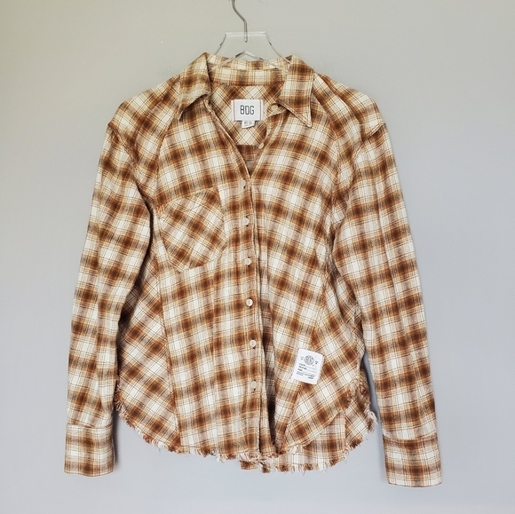 Urban Outfitters BDG Brixton Plaid Flannel Oversized Button Down Shirt - Picture 4 of 12